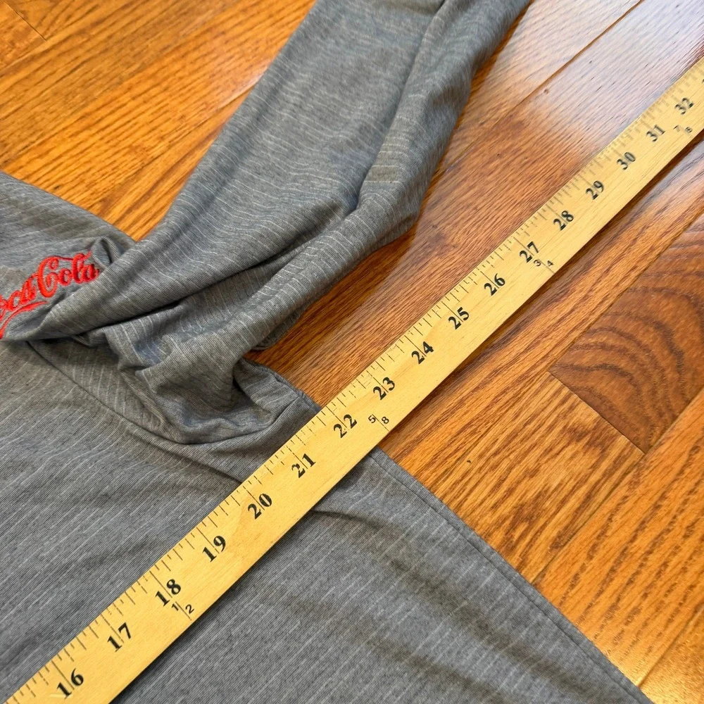 Travis Mathew 1/4 Zip Pullover Mens Large Golf Gray Burger King Coca-Cola Logos